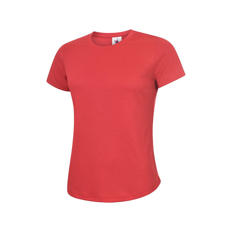 Uneek UC316 Ladies Ultra Cool T-Shirt Red