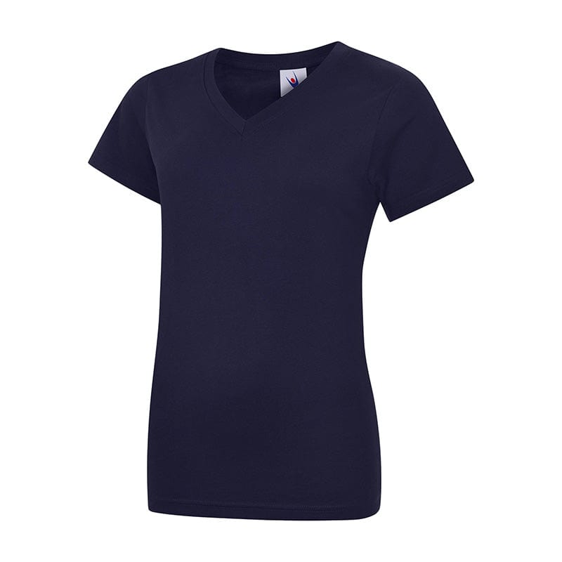 Uneek UC319 Ladies Classic V Neck T-Shirt Navy