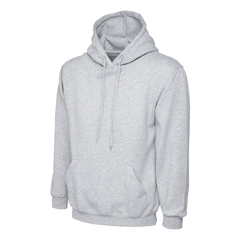 Uneek UC501 Premium Hooded Sweatshirt Heather Grey