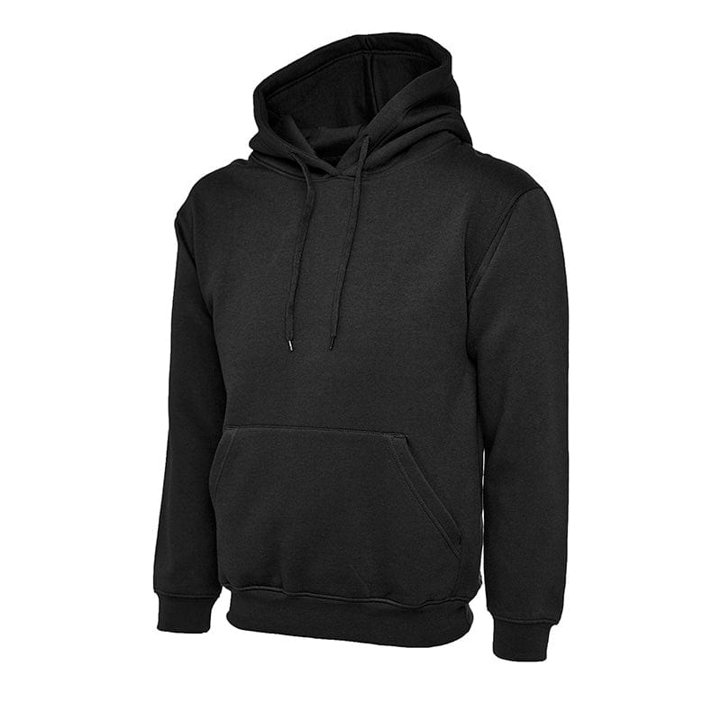 Uneek UC502 Classic Hooded Sweatshirt Black