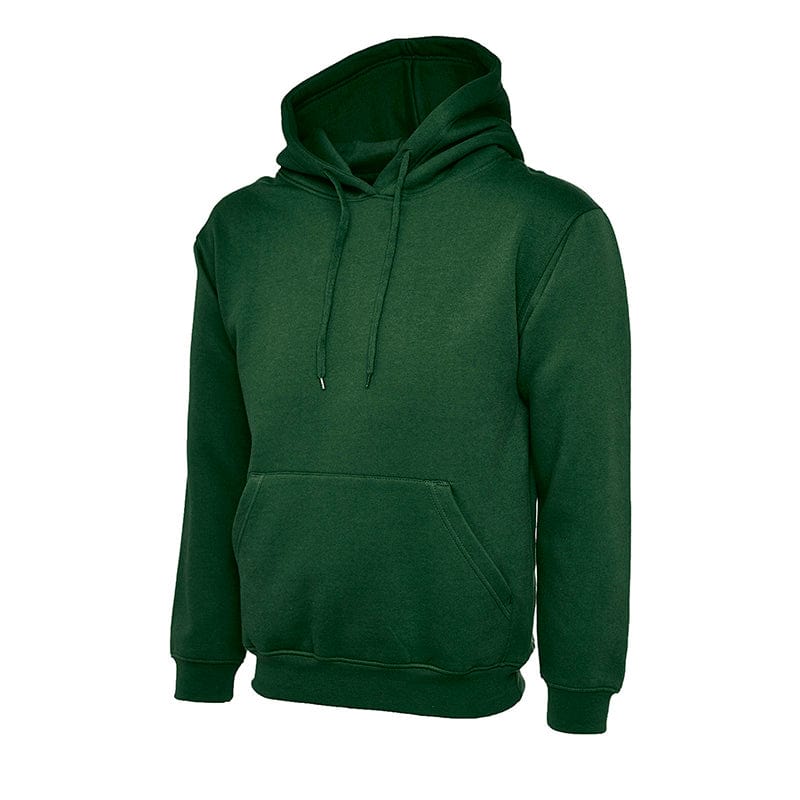 Uneek UC502 Classic Hooded Sweatshirt Bottle Green