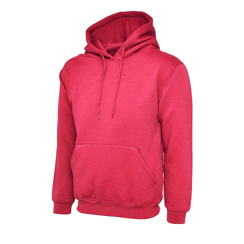 Uneek UC502 Classic Hooded Sweatshirt Hot Pink