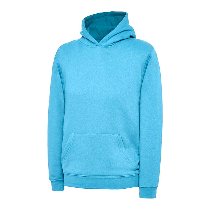 Uneek UC503 Childrens Hooded Sweatshirt Sky
