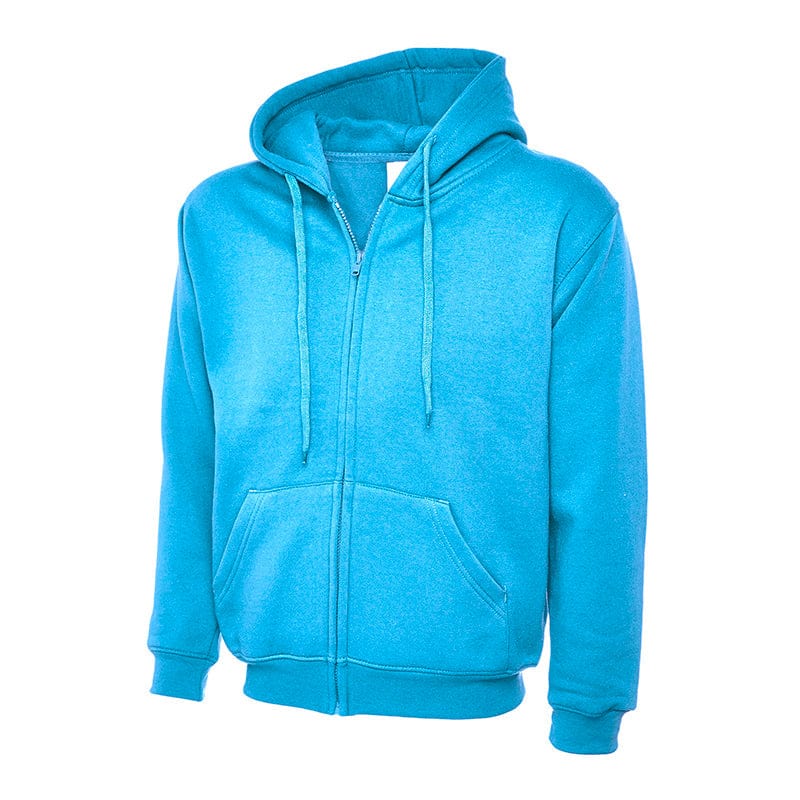 Uneek UC504 Adults Classic Full Zip Hooded Sweatshirt Sky