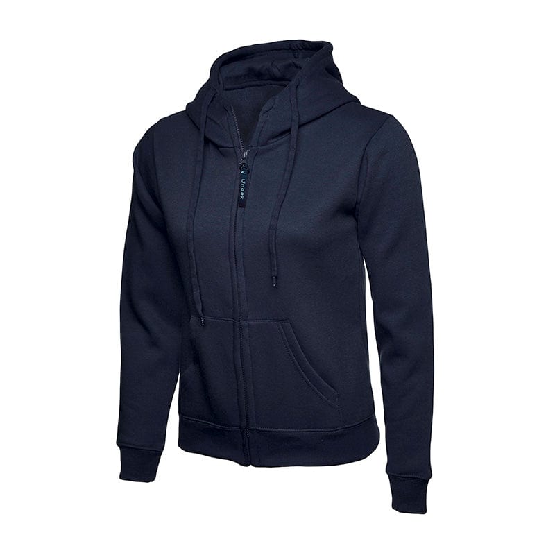 Uneek UC505 Ladies Classic Full Zip Hooded Navy