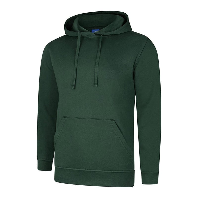 Uneek UC509 Deluxe Hooded Sweatshirt Bottle Green