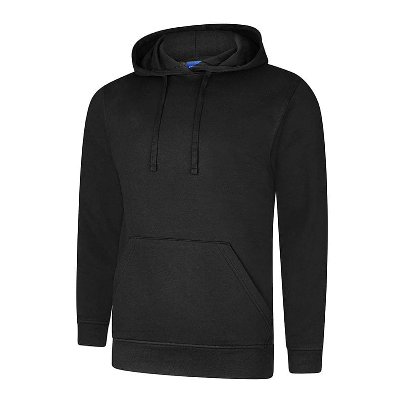 Uneek UC509 Deluxe Hooded Sweatshirt Black