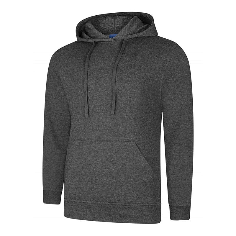 Uneek UC509 Deluxe Hooded Sweatshirt Charcoal