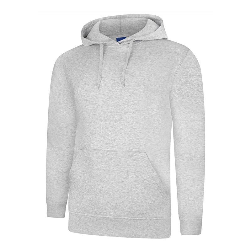 Uneek UC509 Deluxe Hooded Sweatshirt Heather Grey