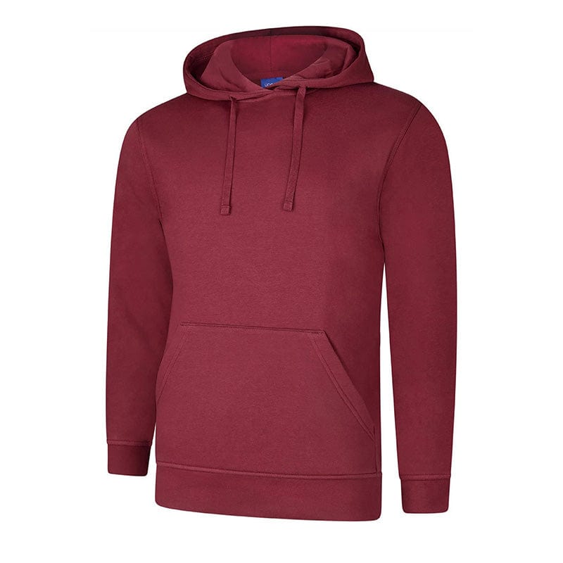 Uneek UC509 Deluxe Hooded Sweatshirt Maroon