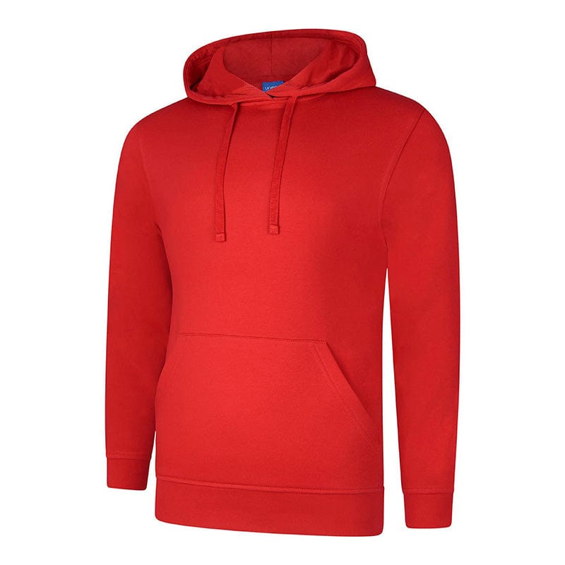 Uneek UC509 Deluxe Hooded Sweatshirt Red