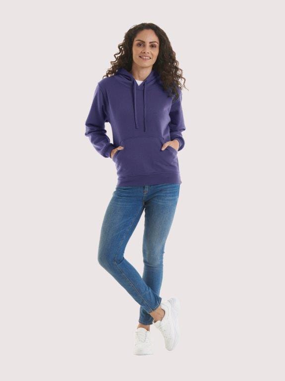 Uneek UC510 Ladies Deluxe Pouch Hooded Sweatshirt