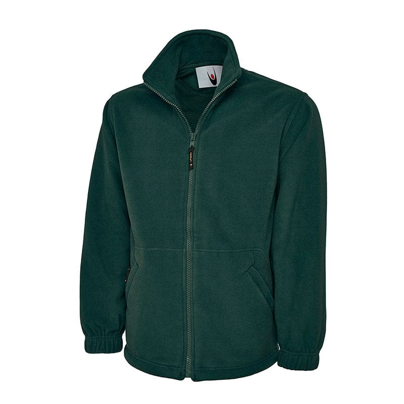 Uneek UC604 Classic Full Zip Micro Fleece Jacket Bottle Green