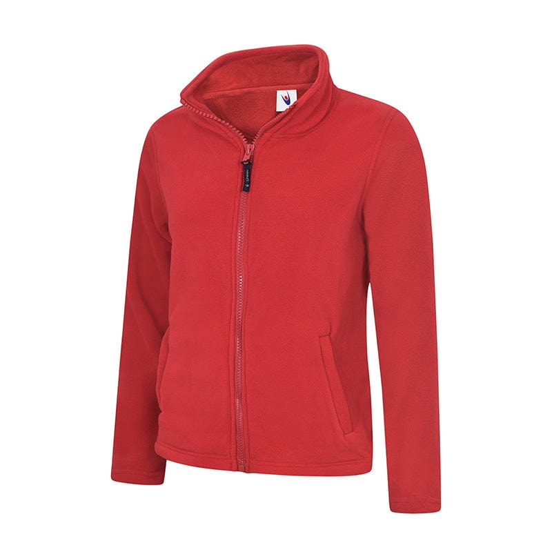 Uneek UC608 Ladies Classic Full Zip Fleece Jacket Red