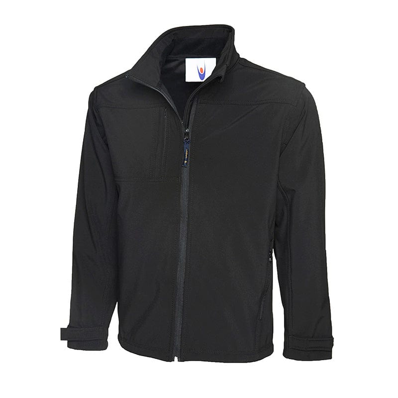 Uneek UC611 Premium Full Zip Soft Shell Jacket Black