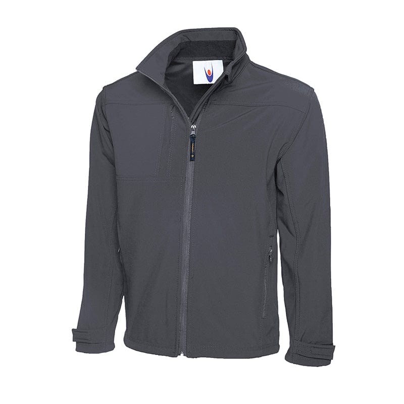 Uneek UC611 Premium Full Zip Soft Shell Jacket Light Grey