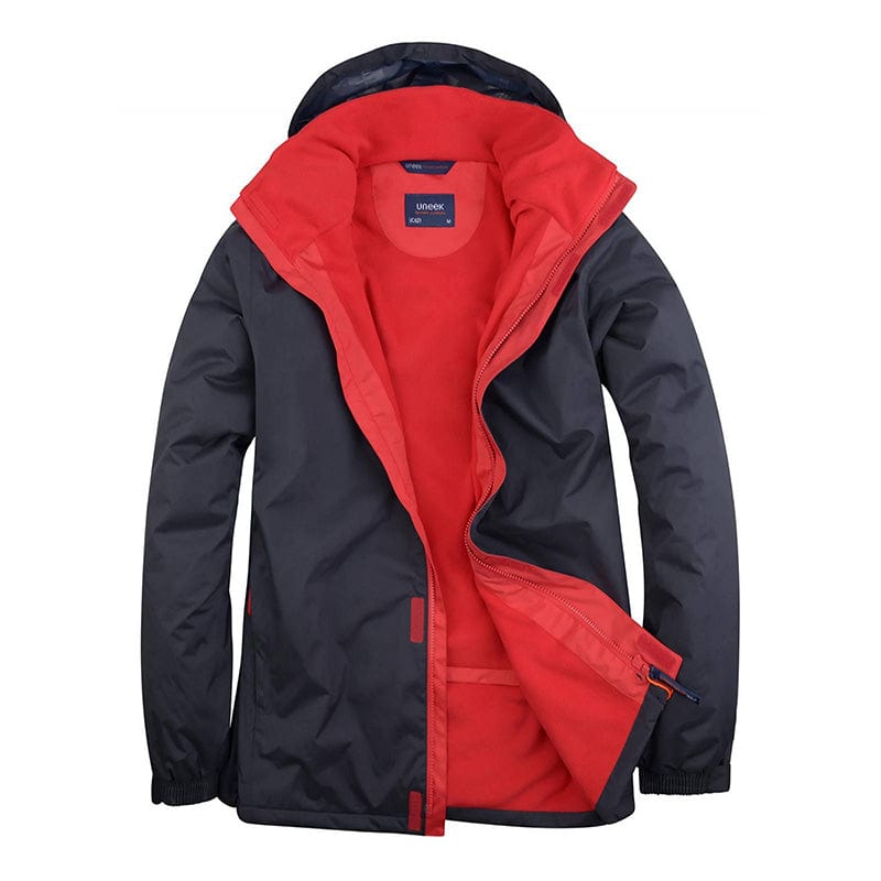Uneek UC621 Deluxe Outdoor Jacket Navy / Red