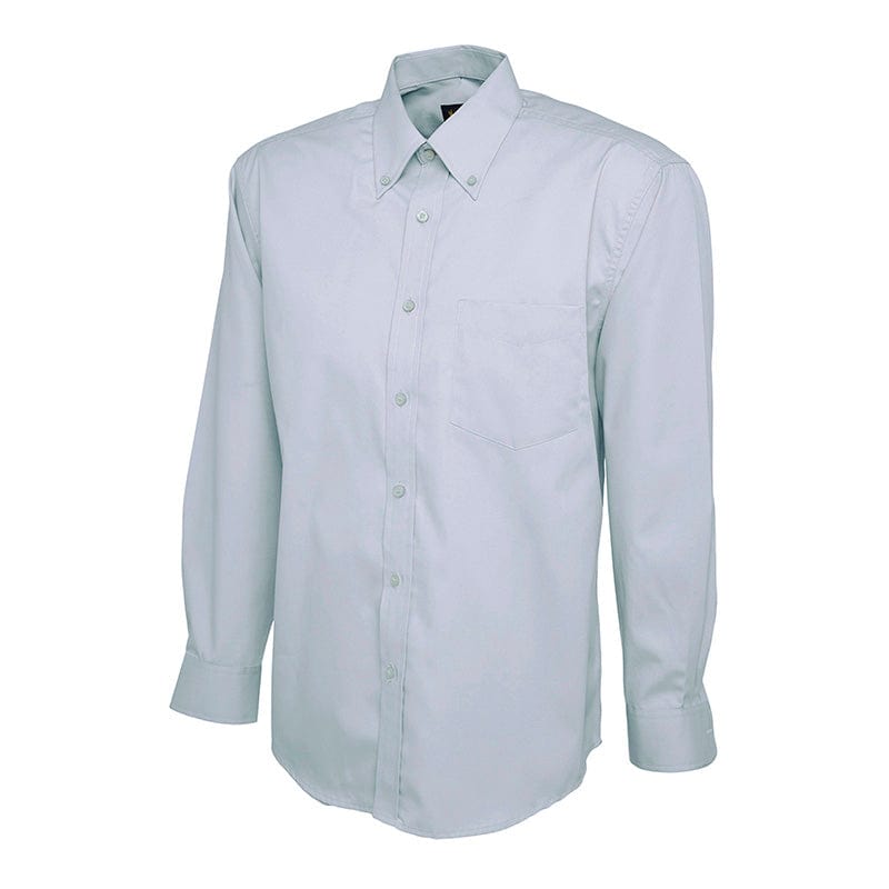 Uneek UC701 Mens Pinpoint Oxford Full Sleeve Shirt Light Blue