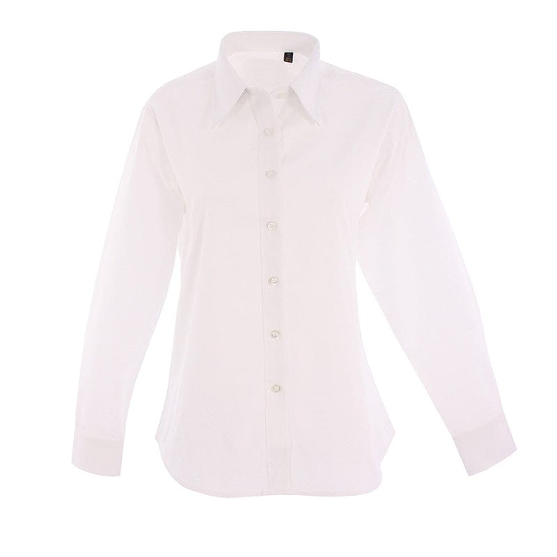 Uneek UC703 Ladies Pinpoint Oxford Full Sleeve Shirt White