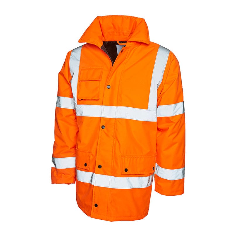 Uneek UC803 Road Safety Jacket Hi-Vis Orange