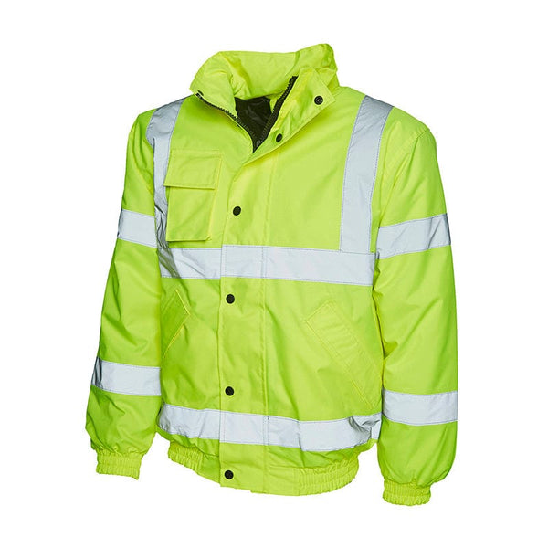 Uneek UC804 High Visibility Bomber Jacket - PPE Work Solutions