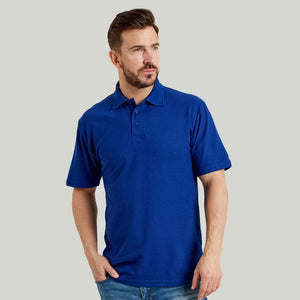 Ultimate 50/50 Pique Mens Work Polo Shirt Royal Blue