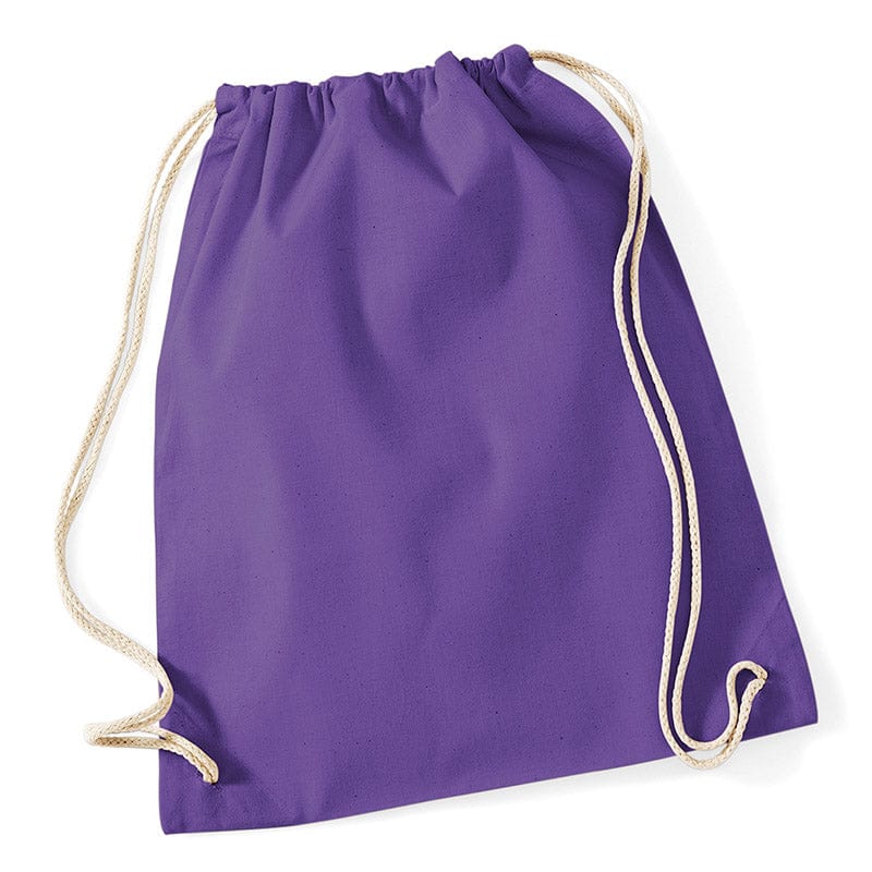 Westford Mill W110 Cotton Gymsac Purple