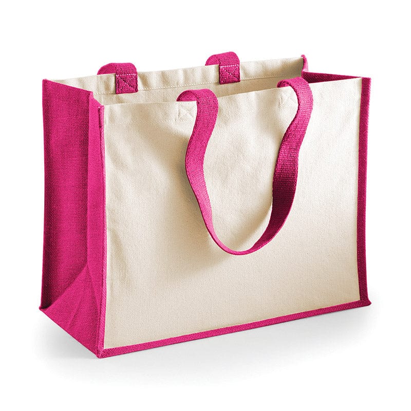 Westford Mill W422 Printers&#39; Jute Classic Shopper Fuchsia