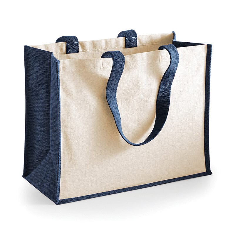Westford Mill W422 Printers&#39; Jute Classic Shopper Navy