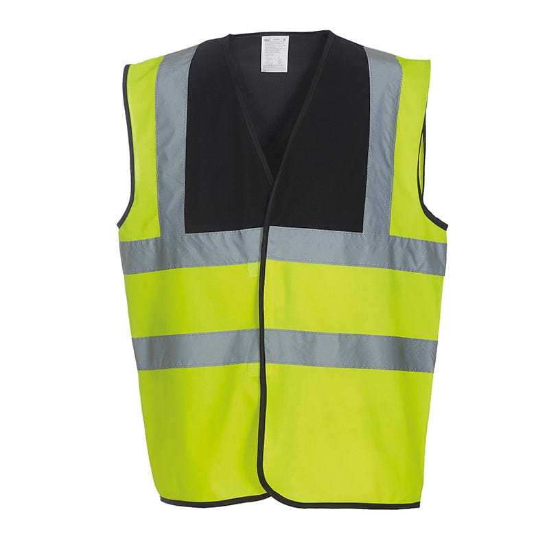 Yoko Hi Vis Vest Work Wear Waistcoat Jacket Hi-Vis Yellow / Black