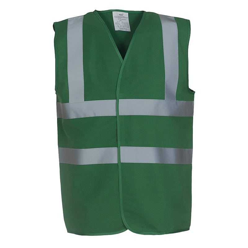 Yoko Hi Vis Vest Work Wear Waistcoat Jacket Paramedic Green