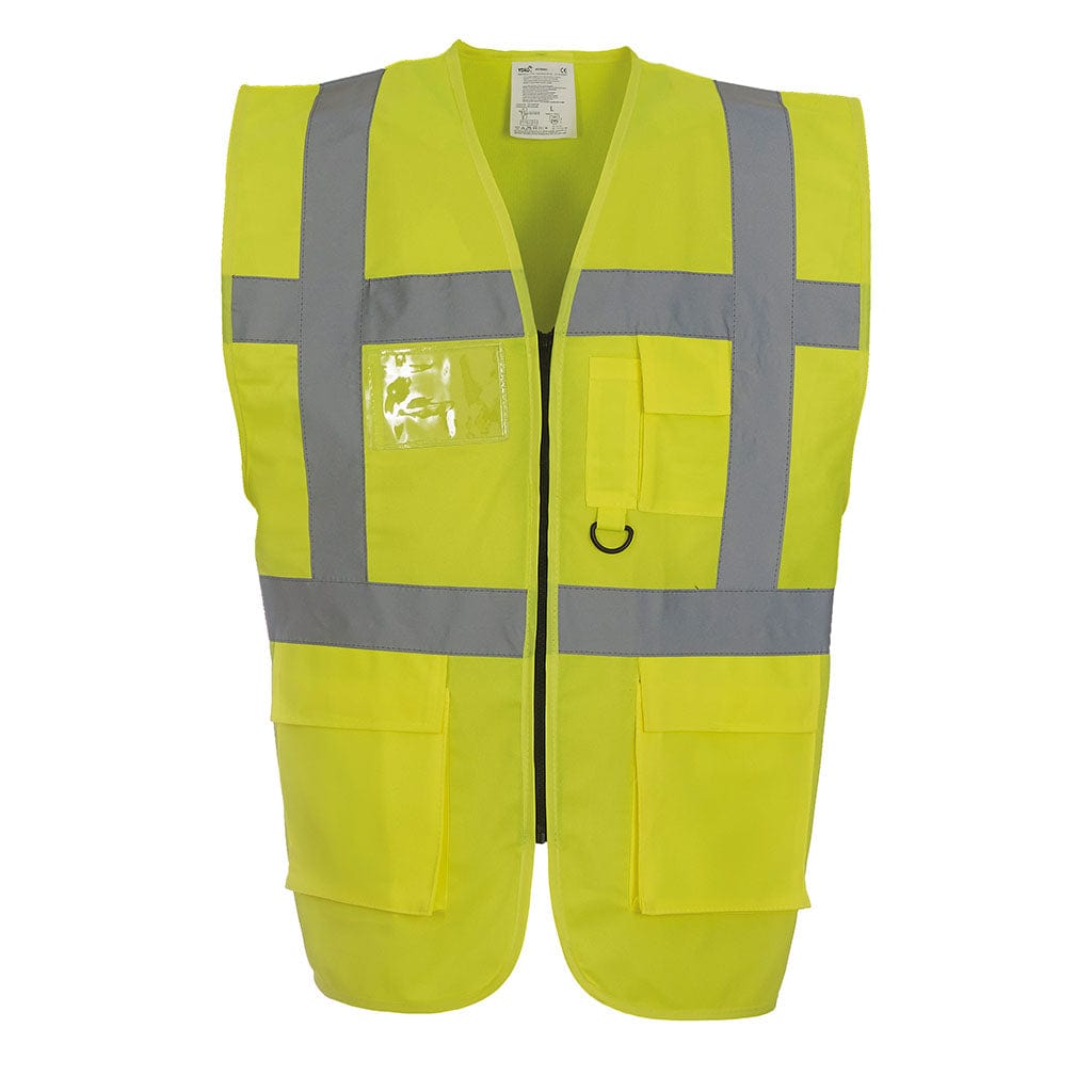 Yoko HVW801 Executive Hi Vis Vest Hi Vis Yellow