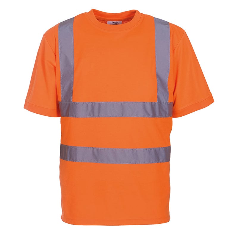 Yoko Hi-Vis Short Sleeve Safety T-Shirt 