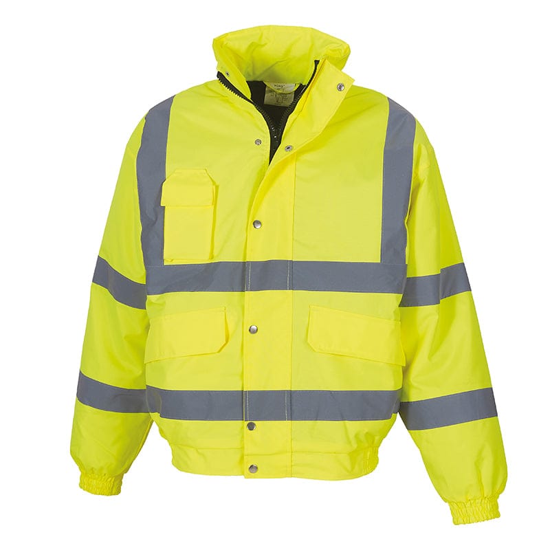 Yoko Hi Vis Classic Bomber Jacket Winter Lining 