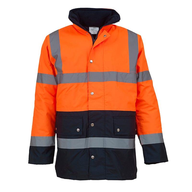 High vis puffer on sale jacket