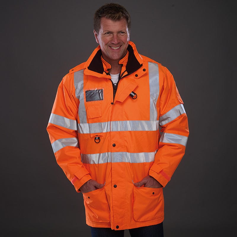 Yoko Hi Vis Multi-Function 7-in-1 Premium Waterproof Coat 