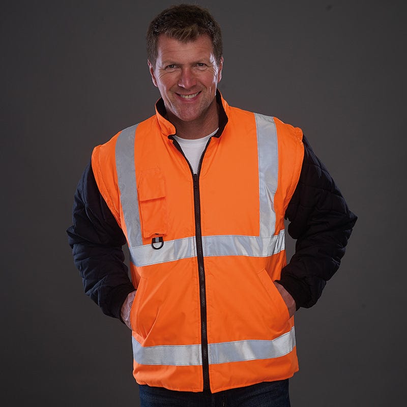 Yoko Hi Vis Multi-Function 7-in-1 Premium Waterproof Coat 