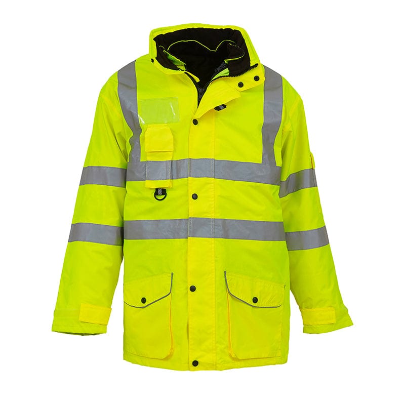 Yoko Hi Vis Multi-Function 7-in-1 Premium Waterproof Coat Hi-Vis Yellow