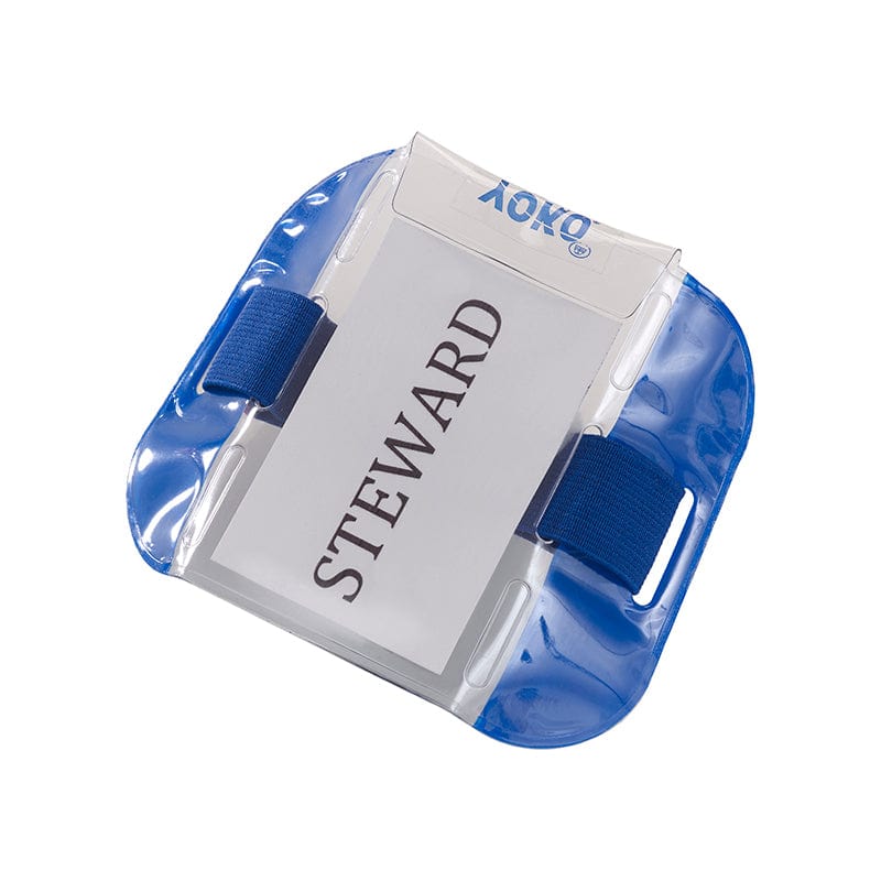 Yoko ID Armband Badge Hi Vis Waterproof Security Card Holder Blue