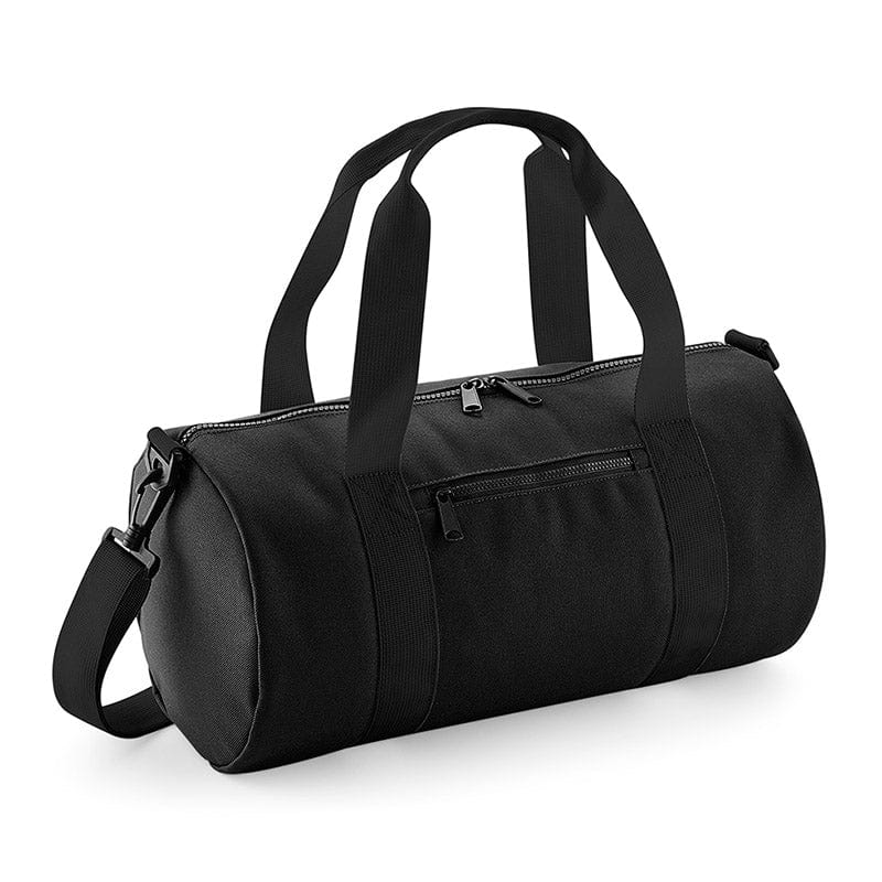 BagBase Mini Barrel Bag Black / Black
