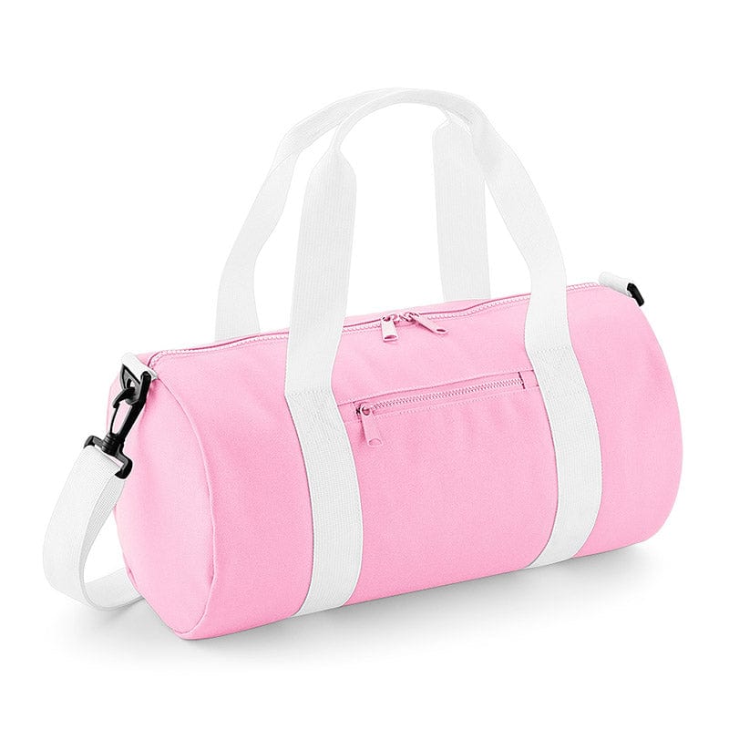BagBase Mini Barrel Bag Classic Pink / White