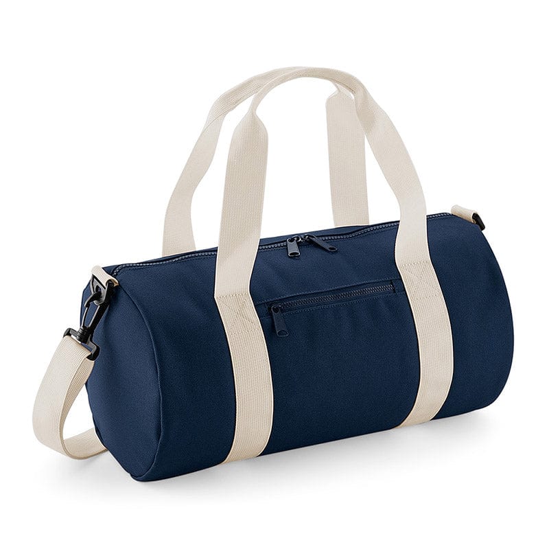 BagBase Mini Barrel Bag French Navy / Off White