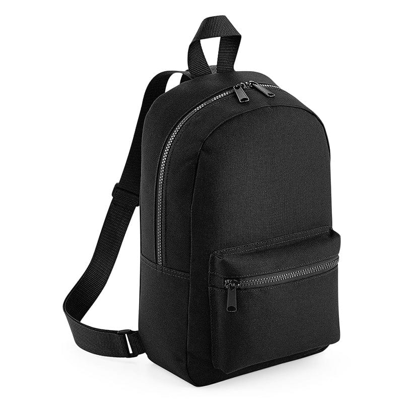 BagBase Mini Essential Fashion Backpack Black