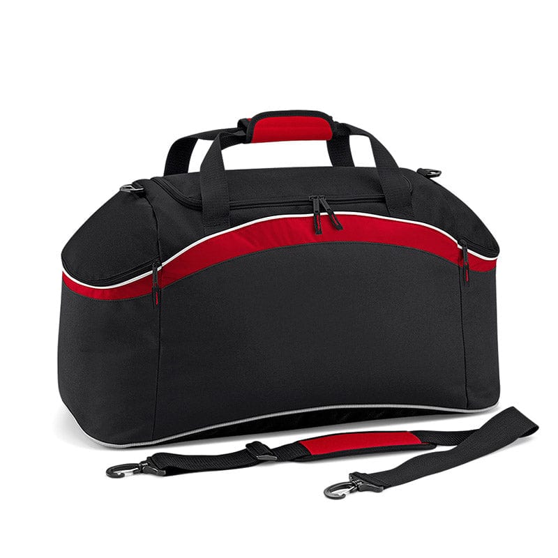 BagBase BG572 Teamwear Holdall Black / Classic Red / White