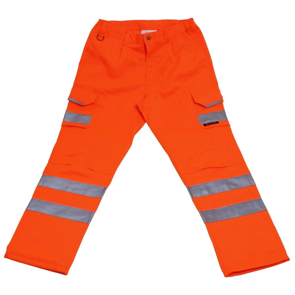 Trousers Reinforced Shin, Holster Pockets High-Vis Class 2 | Snickers  Workwear