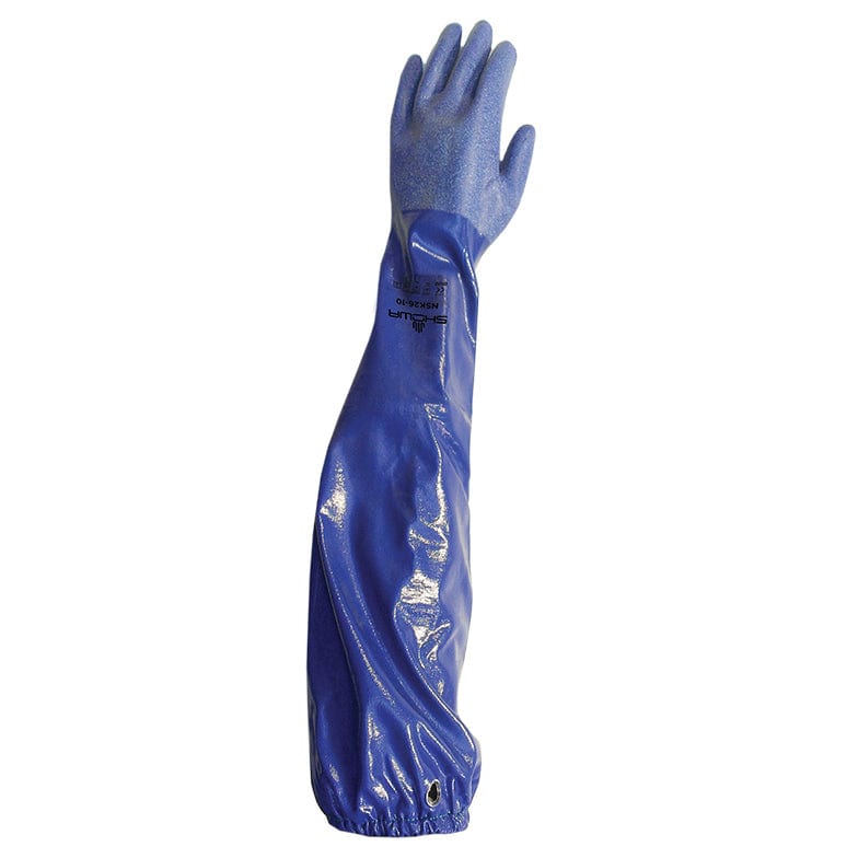 Showa NSK26 Chemical Resistant Safety Nitrile Gauntlets 