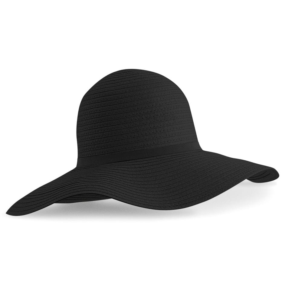 Beechfield Marbella Wide-Brimmed Sun Hat Black