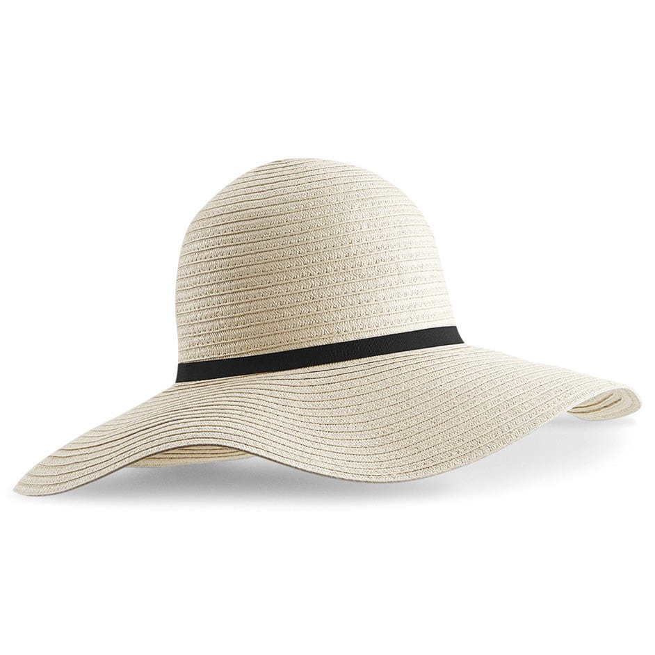 Beechfield Marbella Wide-Brimmed Sun Hat Natural