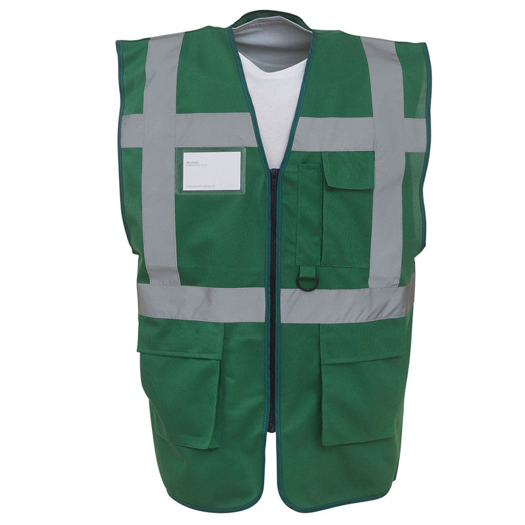 Yoko HVW801 Executive Hi Vis Vest Paramedic Green