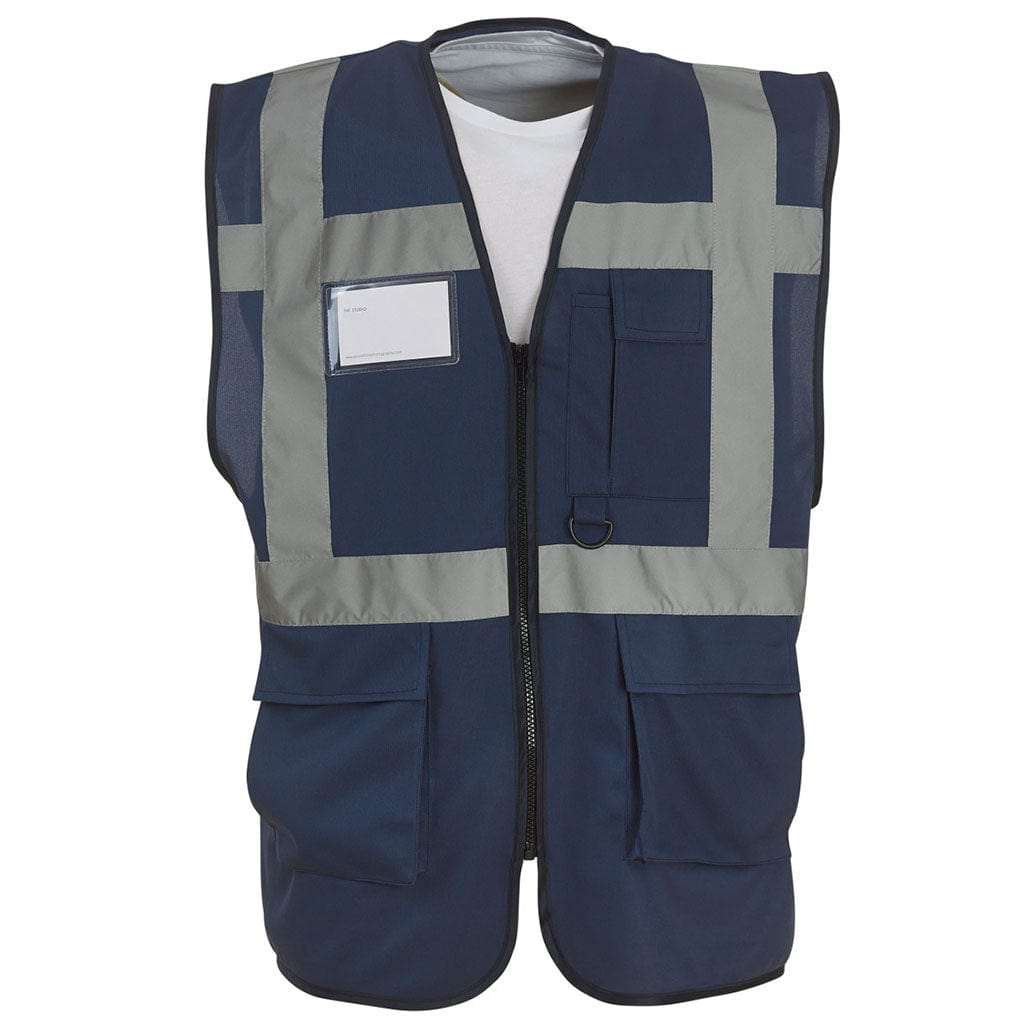 Yoko HVW801 Executive Hi Vis Vest Navy